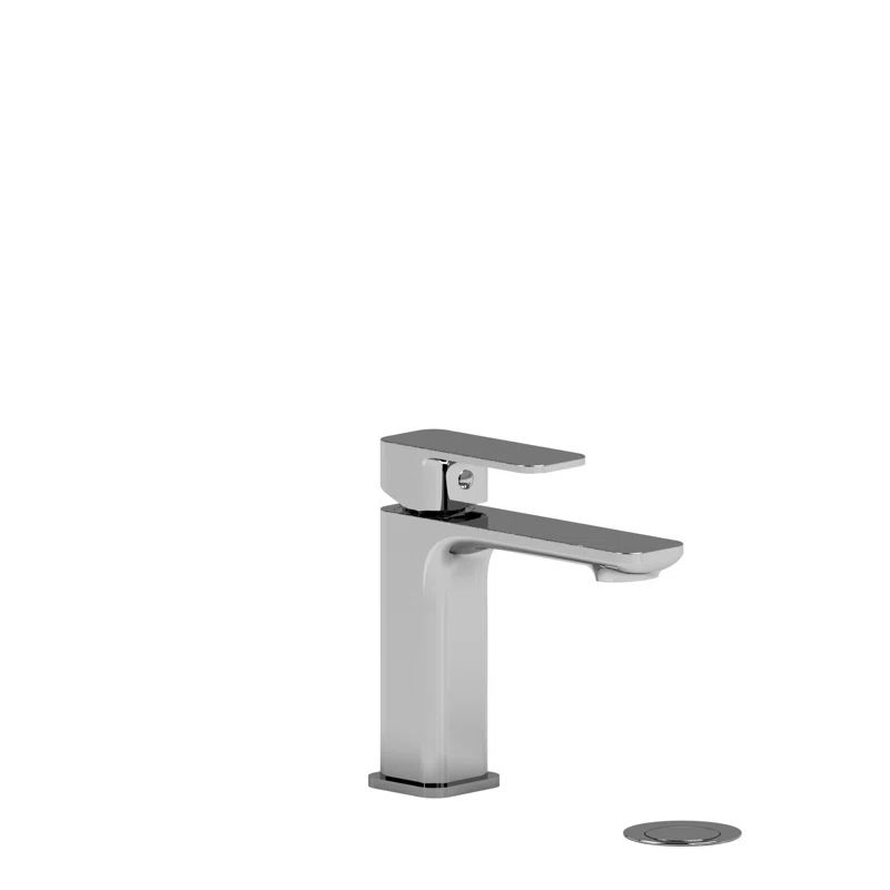 Modern Black Brass Single Hole Bathroom Faucet