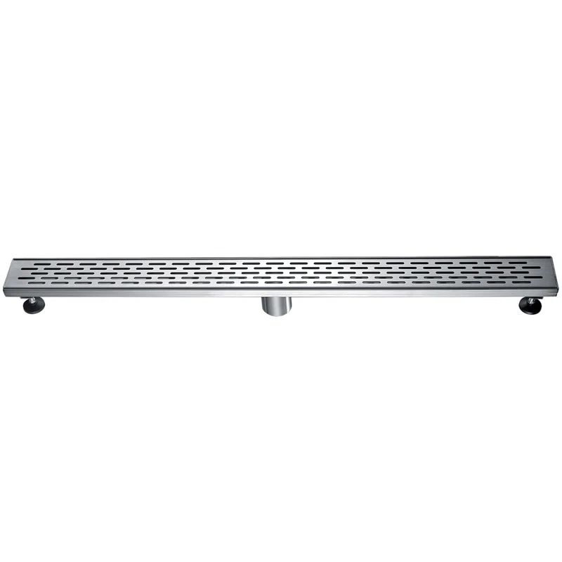 36" Stainless Steel Linear Shower Drain with Groove Holes
