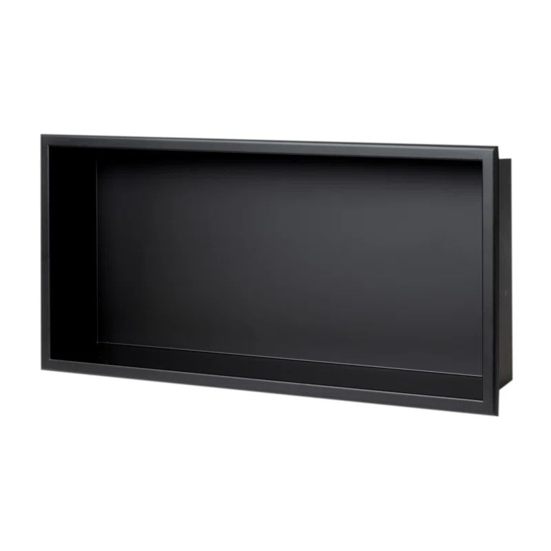 Matte Black Stainless Steel Wall Mount Shower Shelf