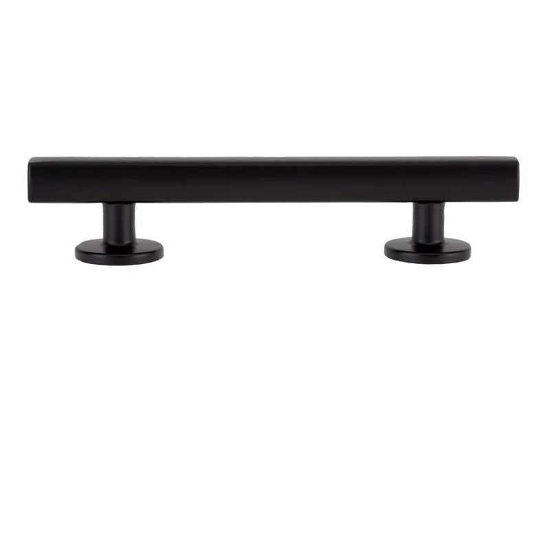 Flynn Matte Black 3-1/2" Center to Center Bar Pull