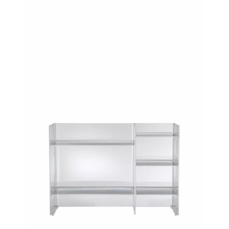 Crystal Clear Stackable Sound-Rack Shelf for Books and More