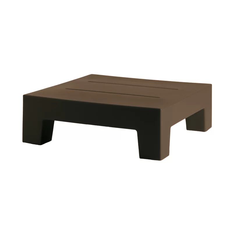 Jut Bronze Polyethylene Resin Indoor/Outdoor Lounge Table