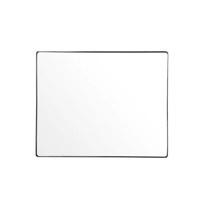 Gold Rectangular Wood Vanity Mirror, 30" x 24"