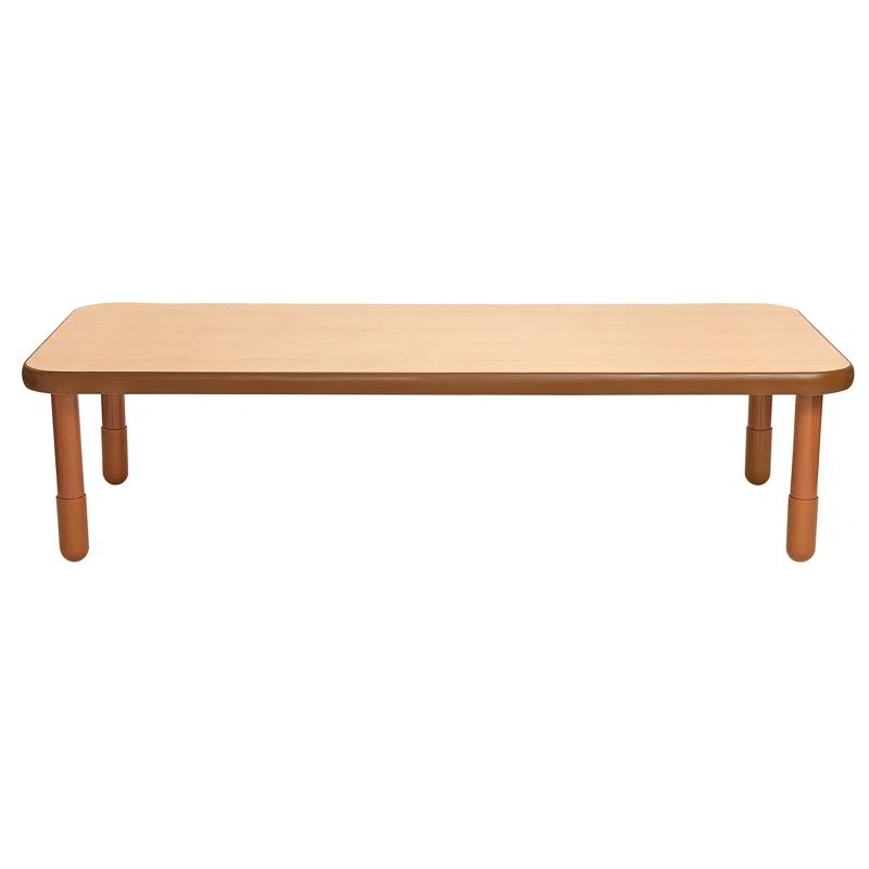 Natural Wood 72" Rectangle Activity Table with Laminate Surface