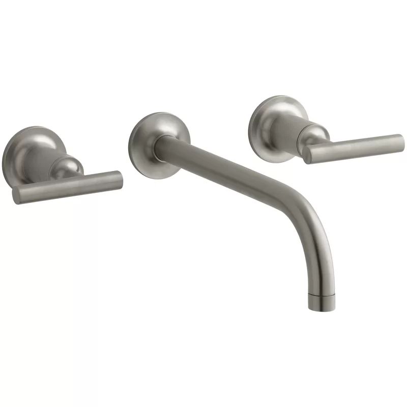 Purist Vibrant Brushed Nickel Wall-Mounted Bathroom Faucet