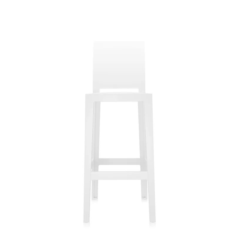 Glossy White Bar Stool with GREENGUARD Gold Certification