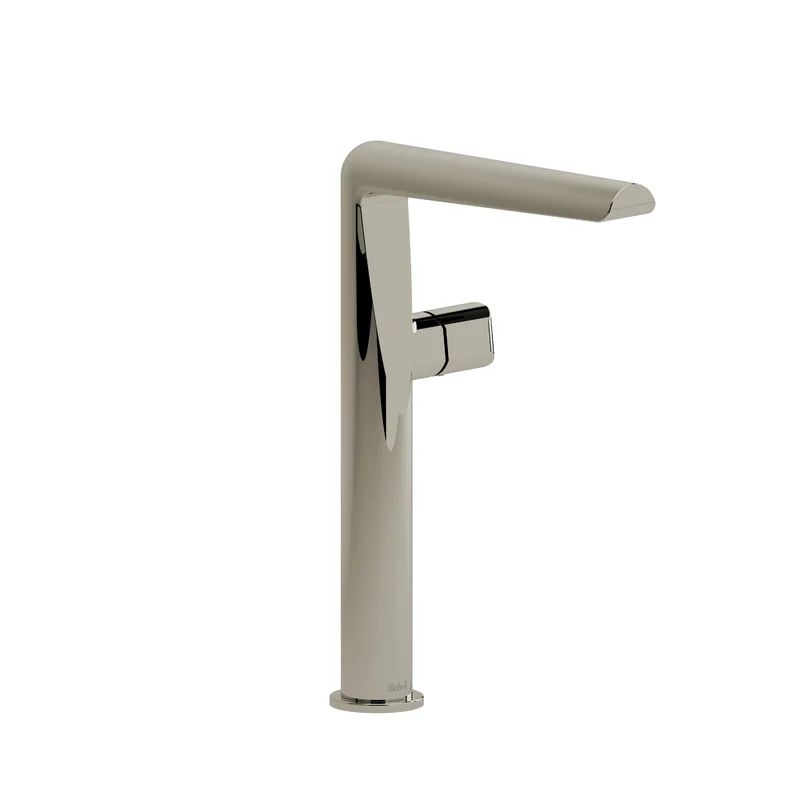 Polished Nickel Single Handle Mid Arc Bathroom Faucet