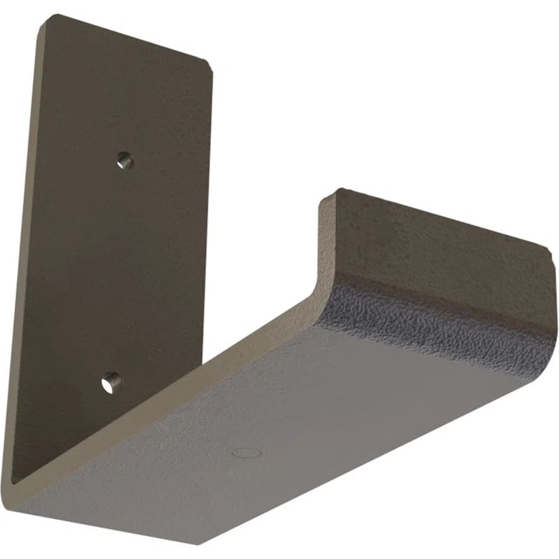 Hammered Dark Bronze Steel Hanging Shelf Bracket