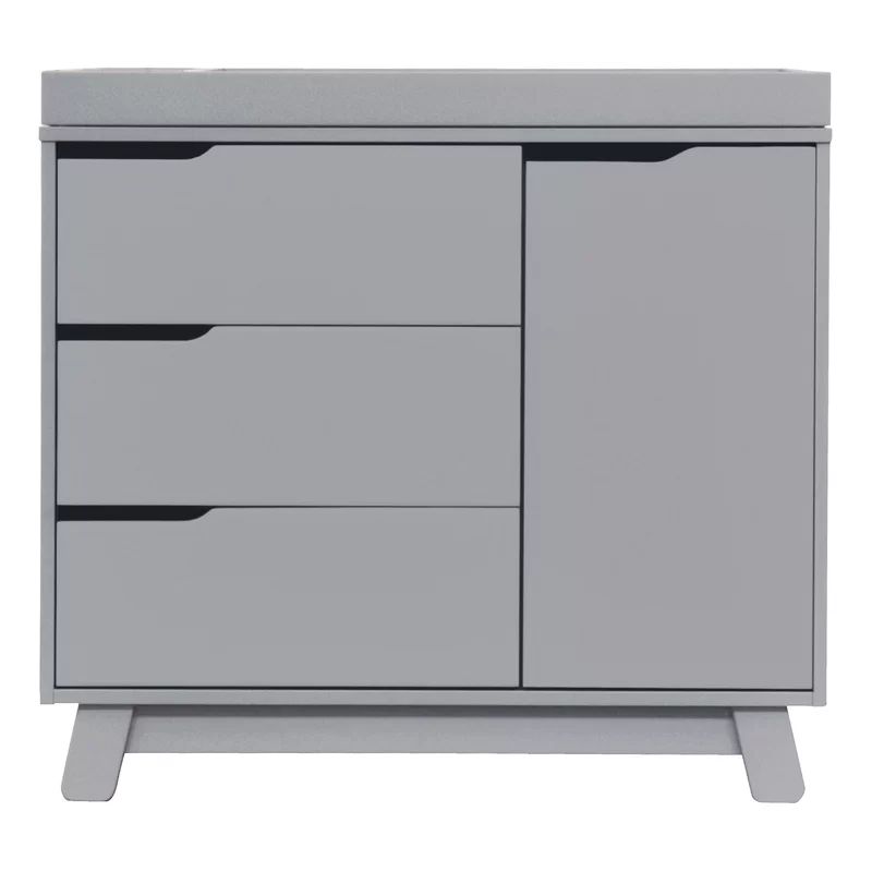 Hudson Modern 3-Drawer GreenGuard Certified Dresser with Changing Table