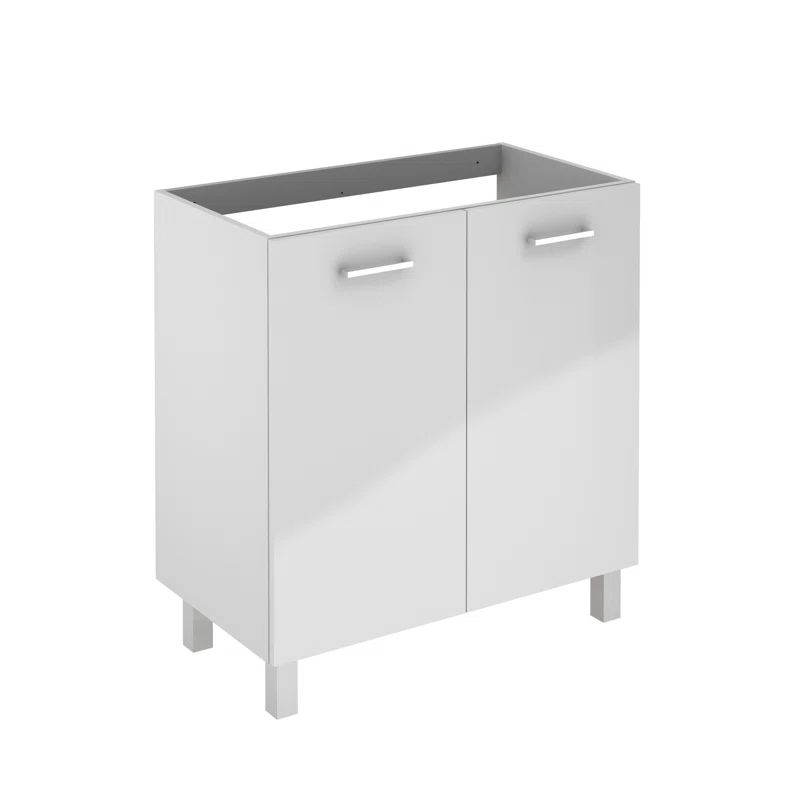 Glossy White 31.5'' Single Bathroom Vanity Base