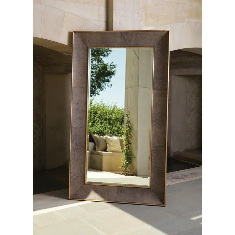 Churchill Bronze and Gold Rectangular Floor Mirror