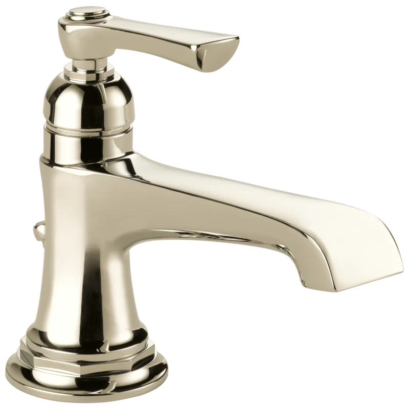 Elegant Classic Polished Nickel Single Hole Brass Lavatory Faucet