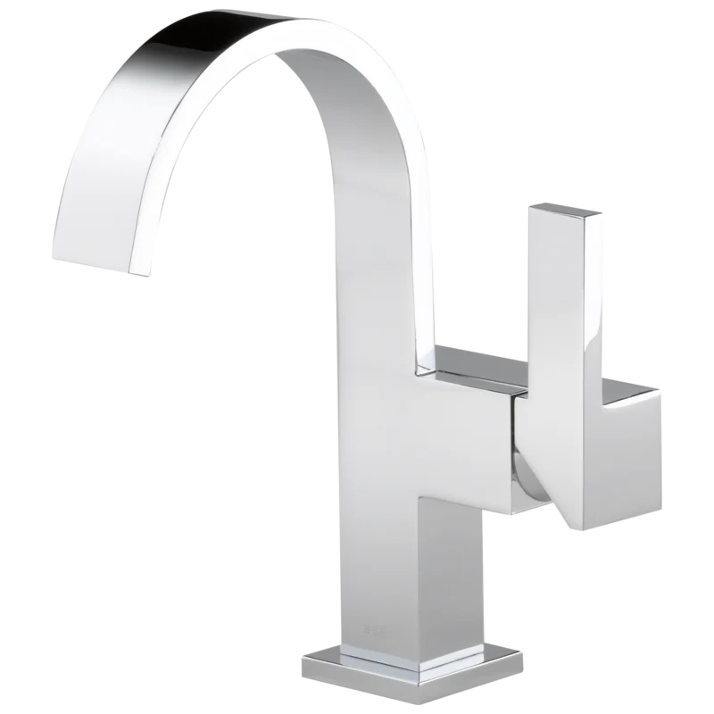 Siderna 8'' Modern Black Brass Single Hole Lavatory Faucet