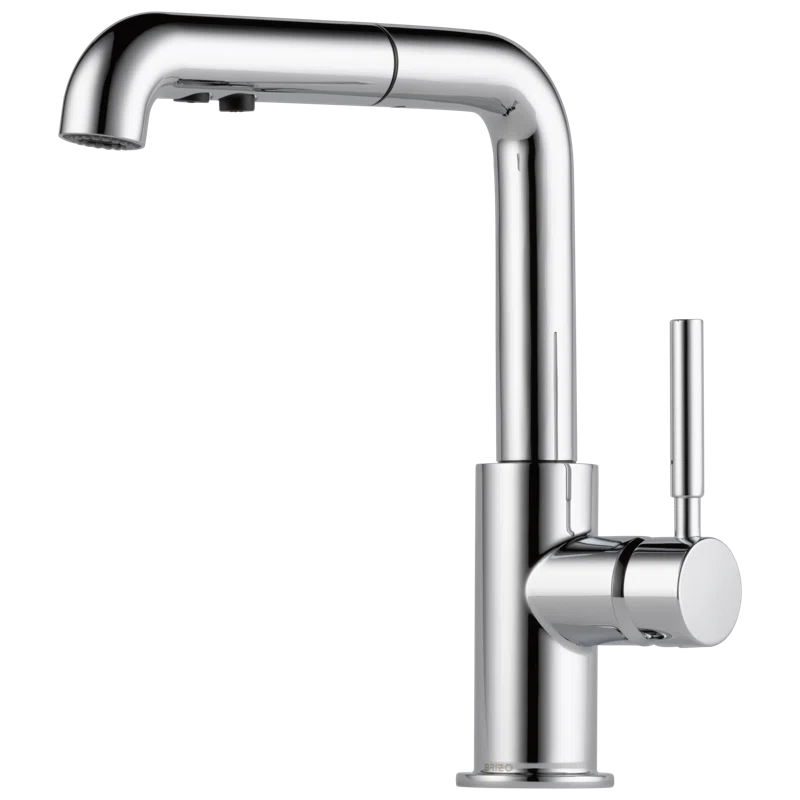 Chrome Modern Pull-Out Spray Kitchen Faucet
