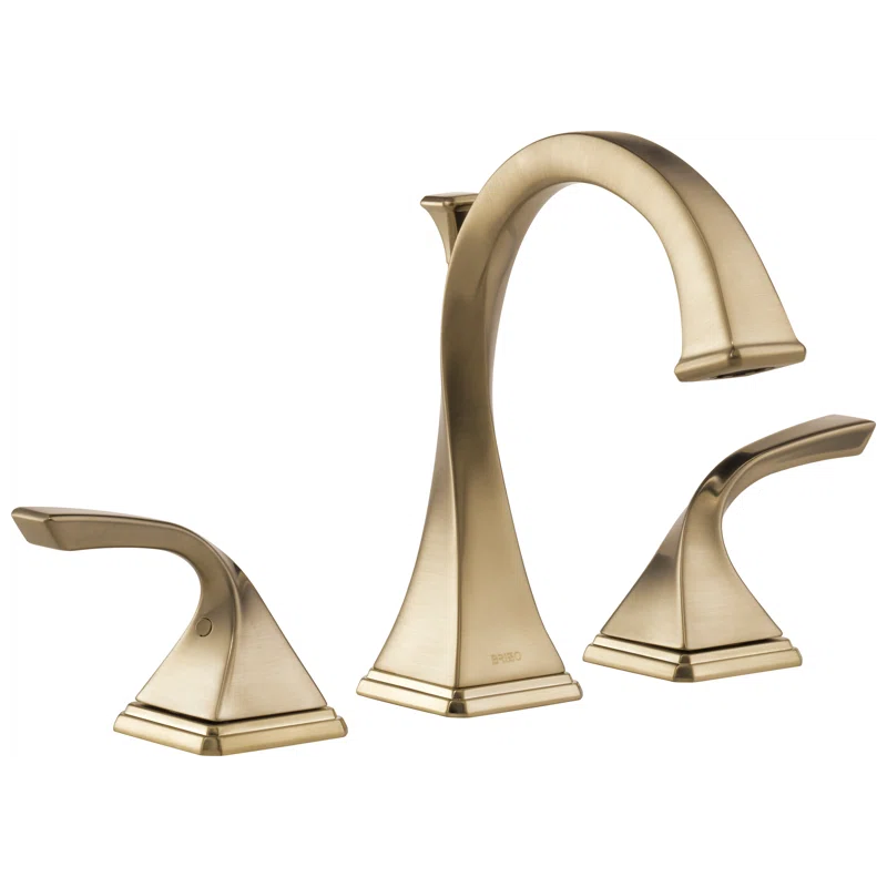 Elegant Polished Nickel Widespread Bathroom Faucet with Eco-Friendly Design