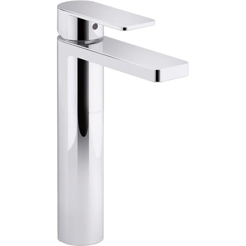 Parallel™ Polished Chrome Tall Single-Handle Bathroom Faucet with Drain