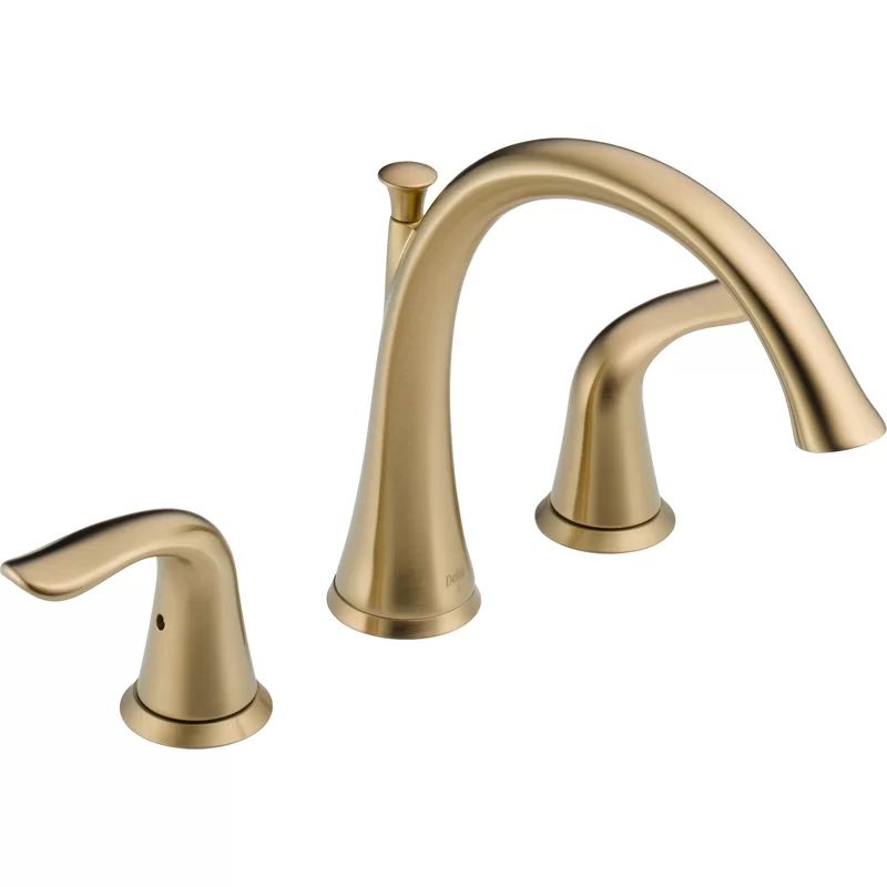 Champagne Bronze 16" Widespread Deck Mounted Faucet