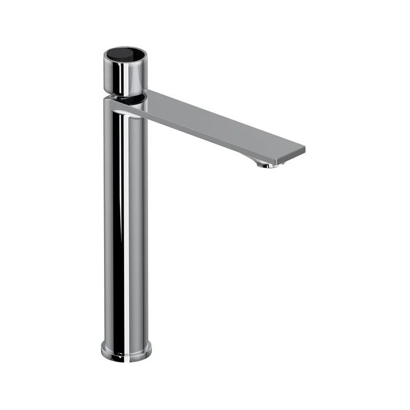 Modern Eclissi 12'' Black Chrome Brass Single Handle Bathroom Faucet