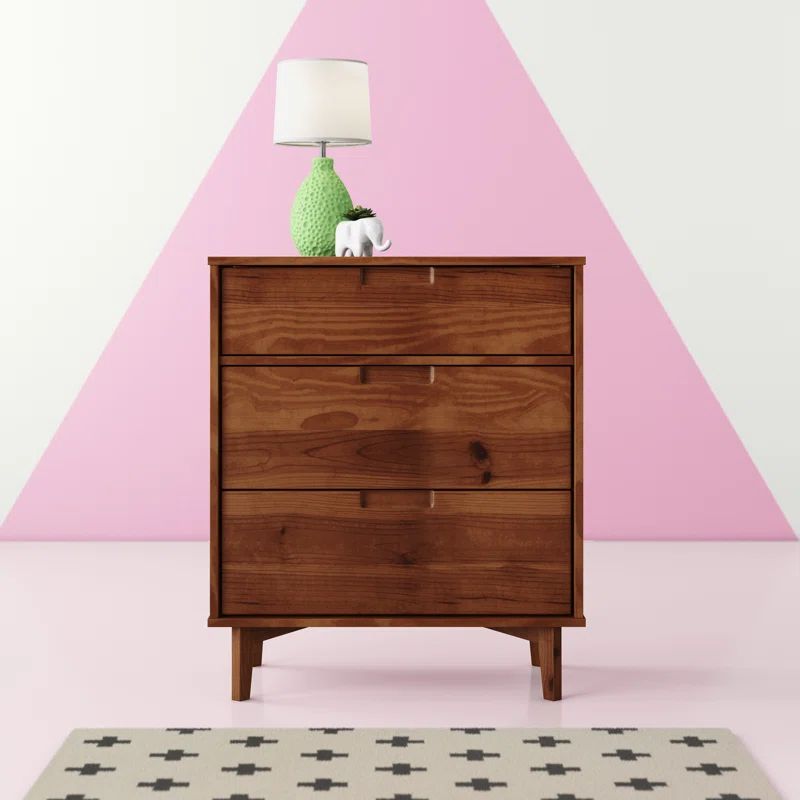 Mid-Century Modern Walnut Dresser with Deep Storage Drawers