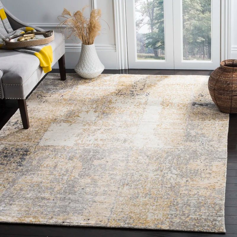 Tiffany Abstract Hand-Knotted Wool & Viscose 6' x 9' Rug