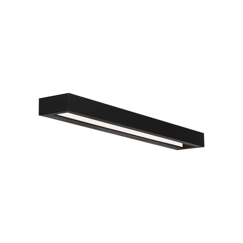 Black Dimmable LED Vanity Light with Open Design