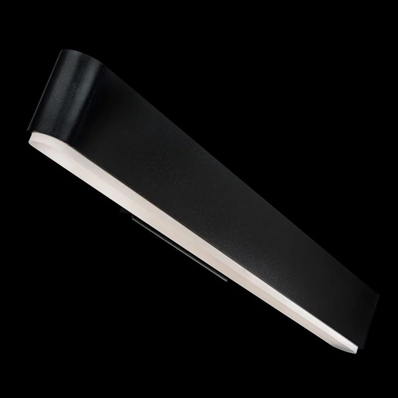 Euro-Styled 24" Black LED Bath & Vanity Light, Dimmable