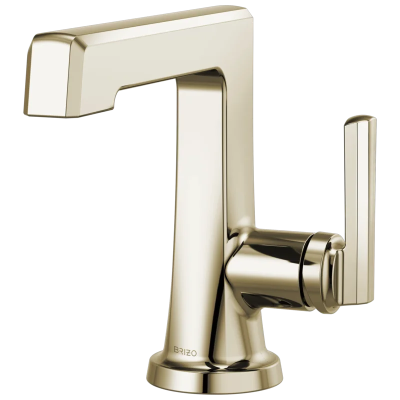 Modern Elegance Polished Nickel Single-Handle Bathroom Faucet