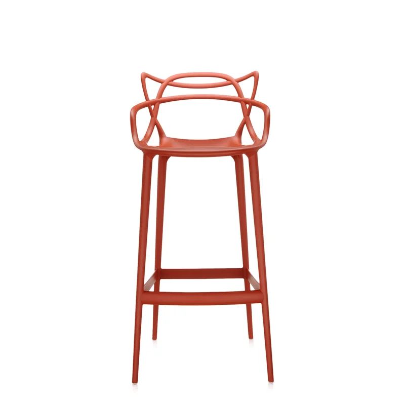 Starck & Quitllet Rusty Orange Acrylic Masters Bar Stool