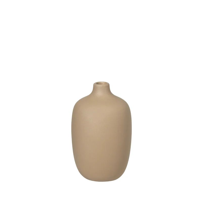 Ceola Nomad Tan Ceramic Bouquet Vase 3" x 5"