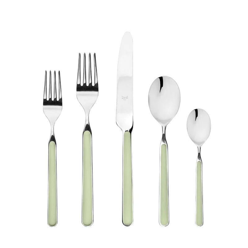 Elegant Fantasia 20-Piece Silver Stainless Steel Flatware Set