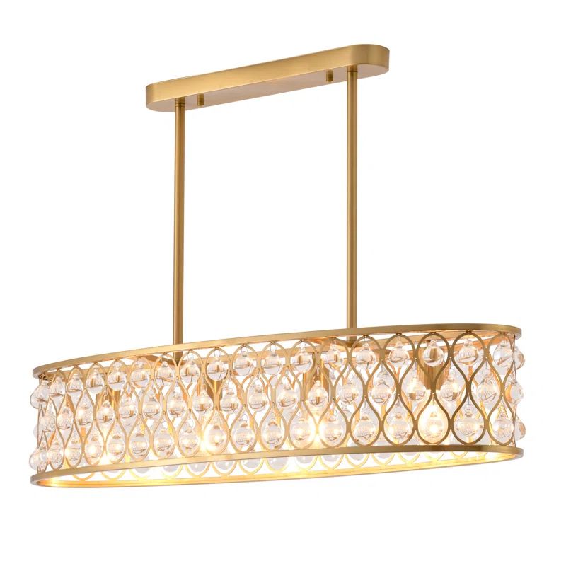 Elegant 35.4" Black Drum Chandelier with Clear Crystal Accents