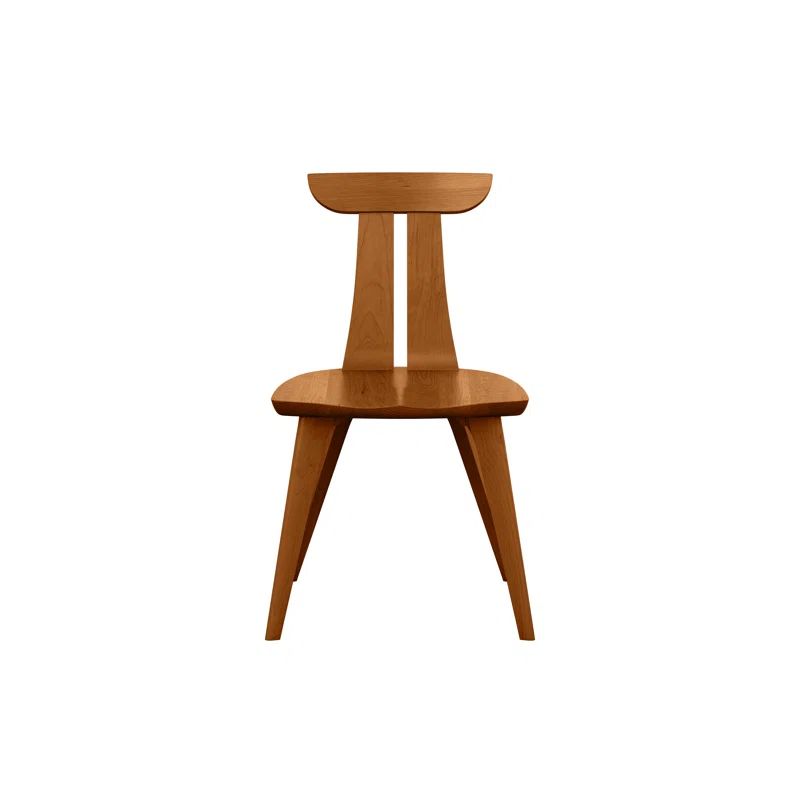Estelle Autumn Cherry Solid Wood Slat Back Side Chair