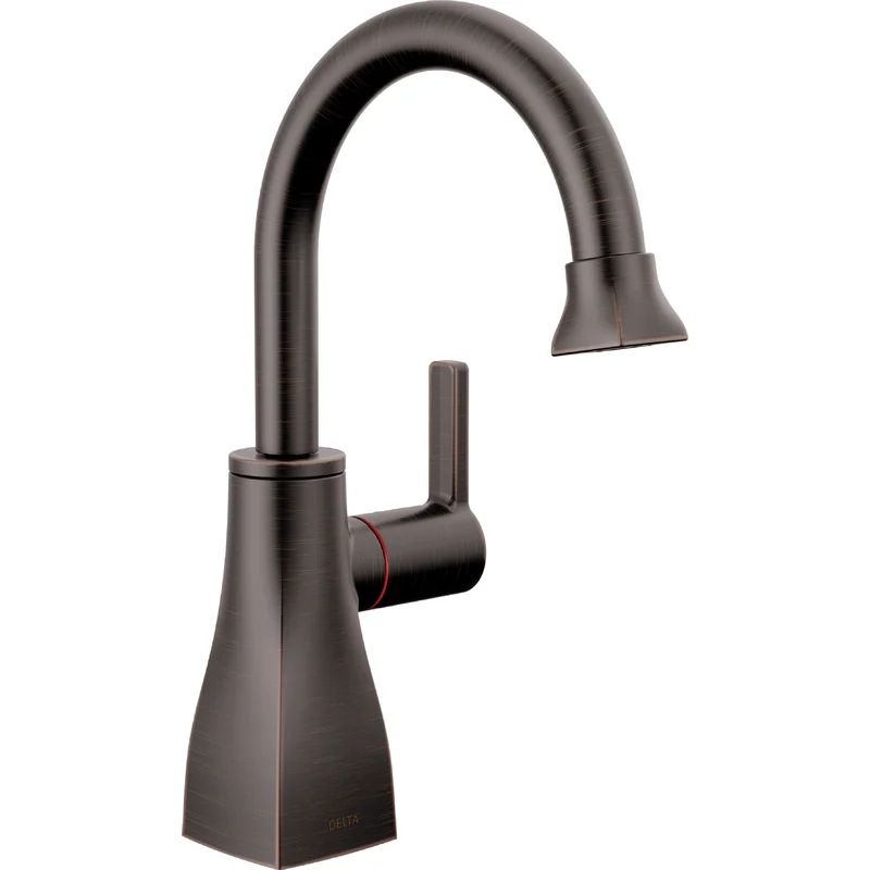 Contemporary Square Instant Hot Water Dispenser in Venetian Bronze