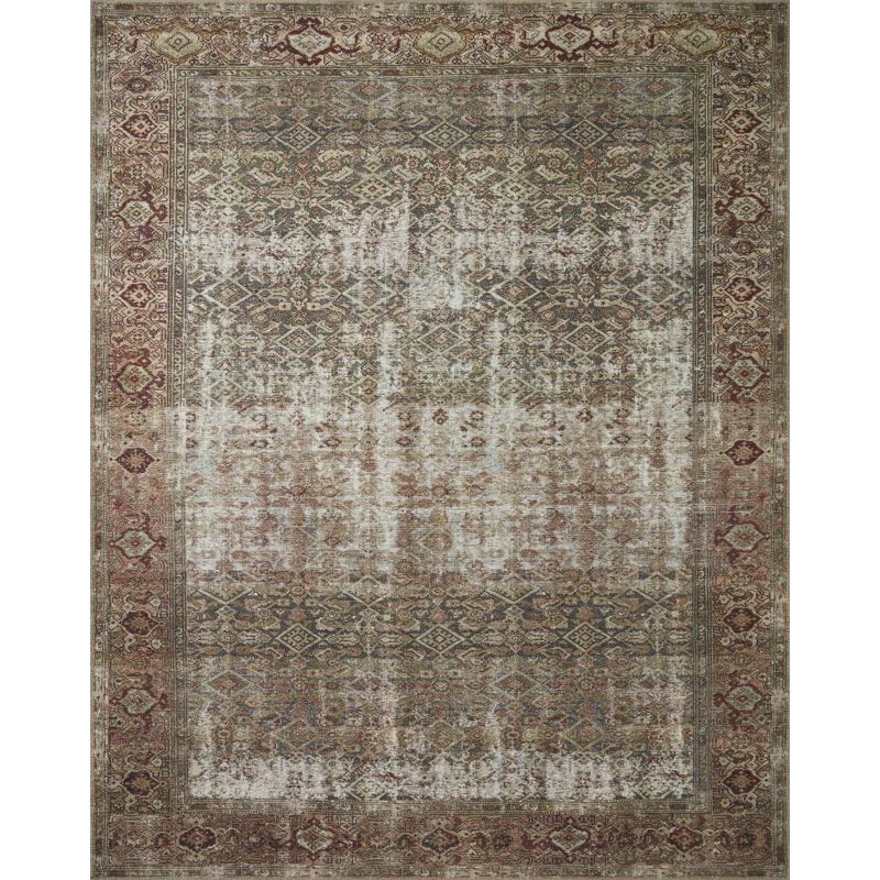 Ivory Elegance 5' x 7' Synthetic Stain-Resistant Rectangular Rug
