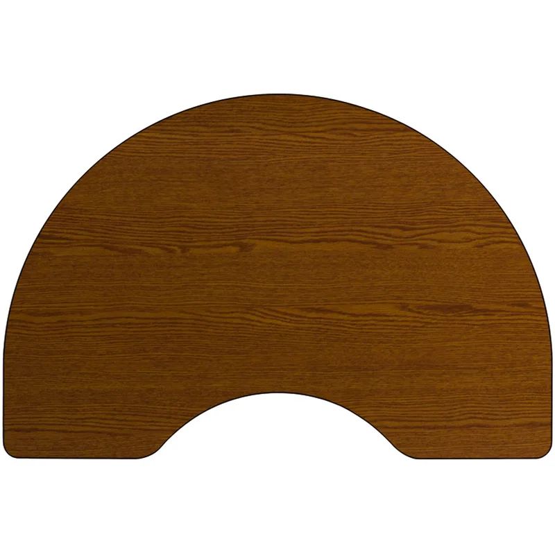 Kidney Shaped Brown Laminate Activity Table