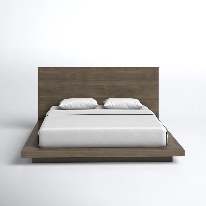 Melbourne Dark Pine Queen Platform Bed with Broad Drawers