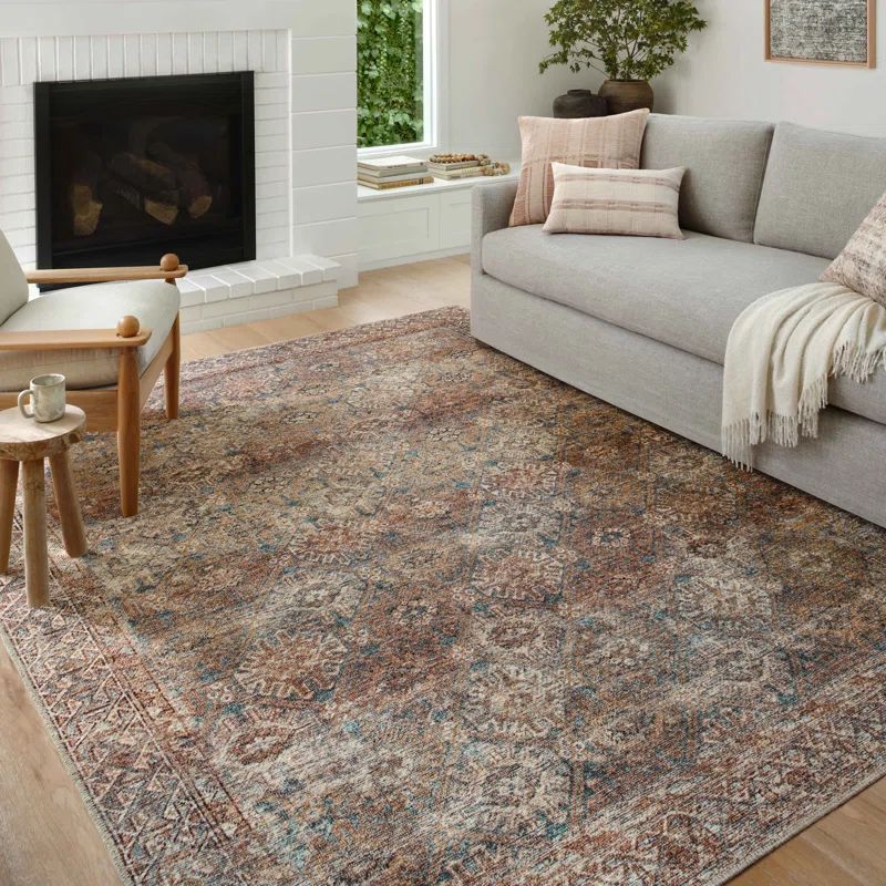 Cosmic Love Blue Rectangular Low Pile Area Rug
