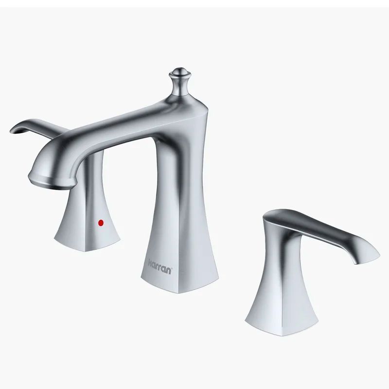 Woodburn Stainless Steel 2-Handle Widespread Bathroom Faucet
