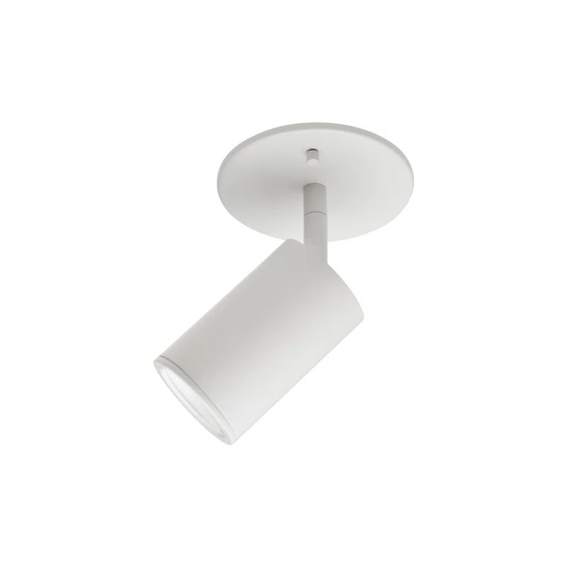 White Adjustable Cylindrical Flush Mount Spotlight
