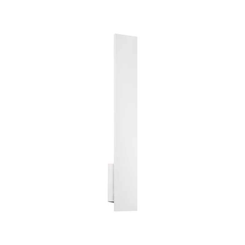 Vesta Slim 24" White Aluminum LED Wall Sconce