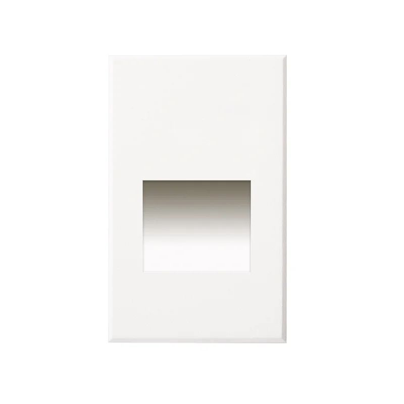 Sonic White Aluminum Integrated LED Recessed Step Light