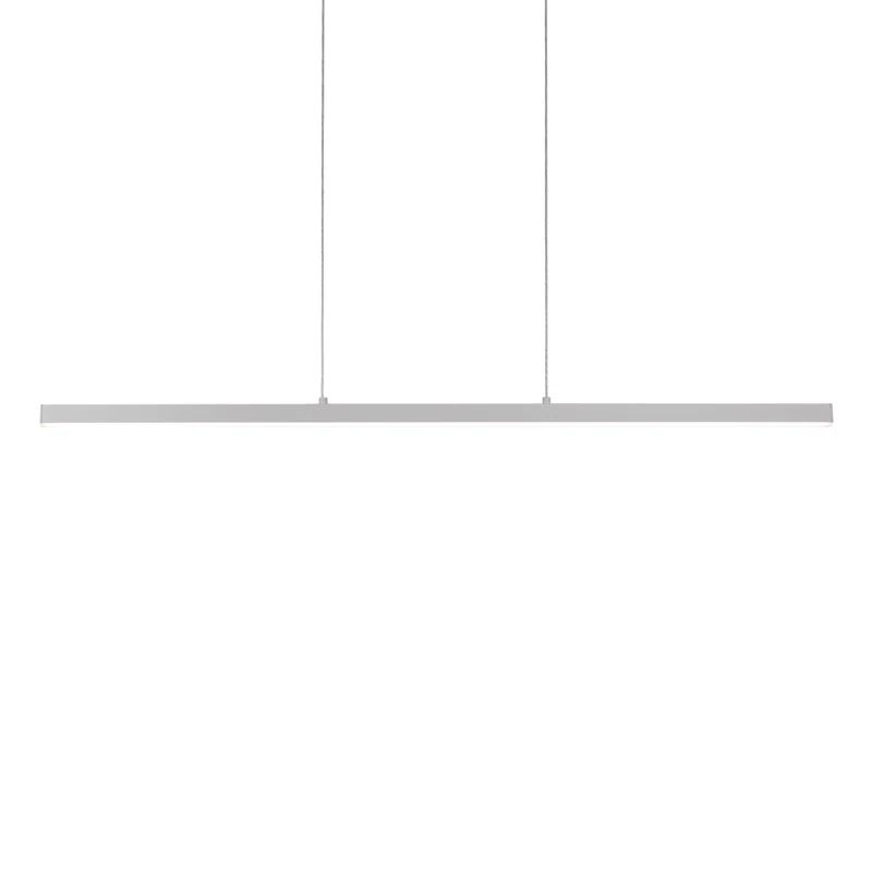 Vega Slim 56" LED Linear Kitchen Island Pendant in Brushed Nickel