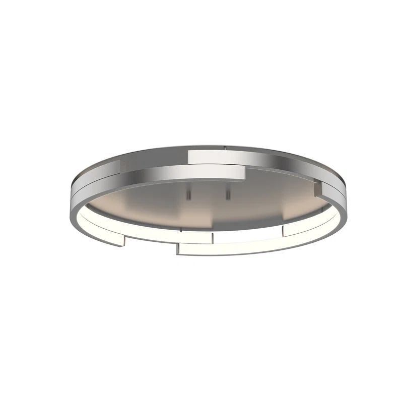 Anello Minor 19" Brushed Nickel LED Flush Mount
