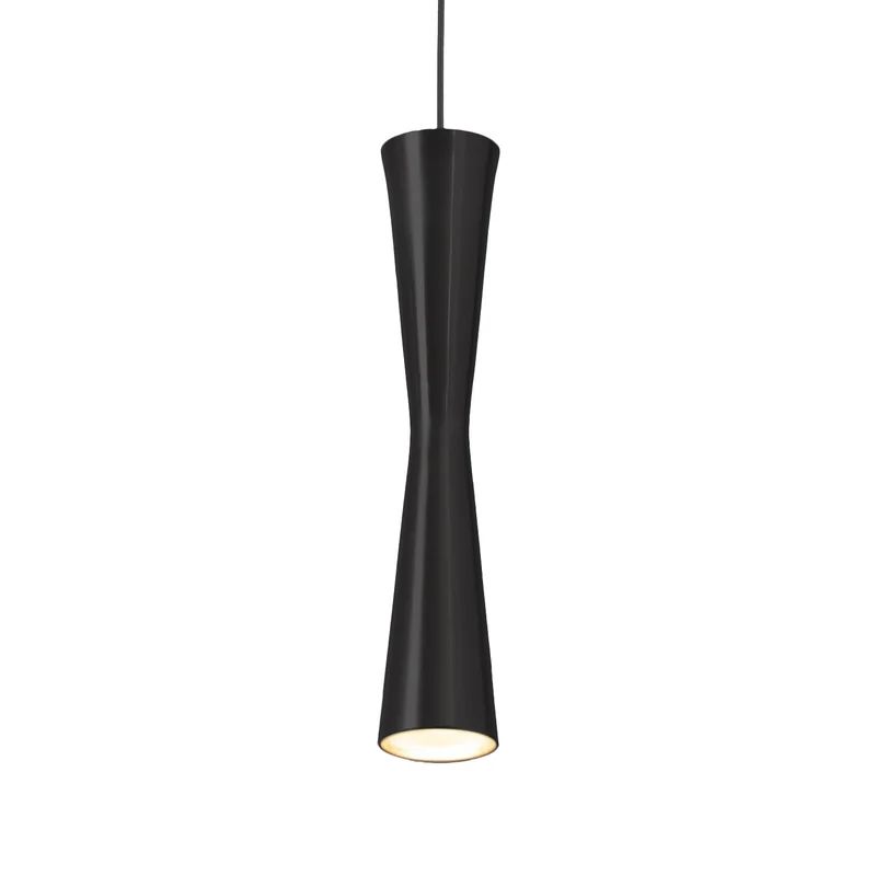 Robson Sleek Black and Brushed Nickel LED Pendant Light