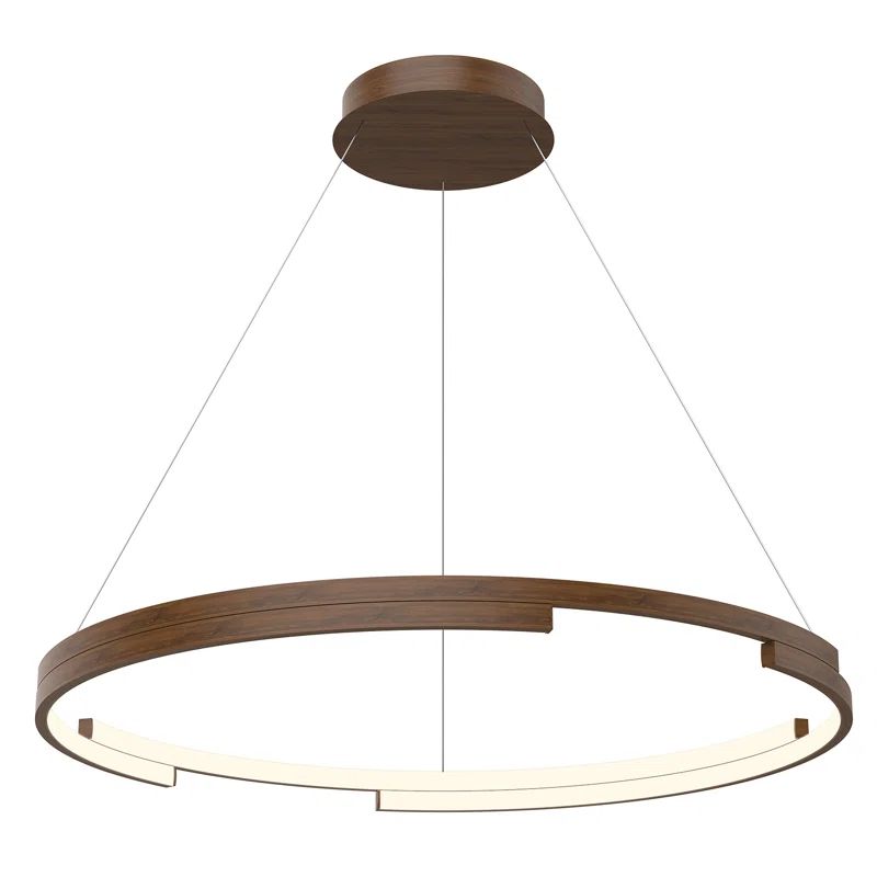 Anello Minor 32" Brushed Nickel LED Pendant Light