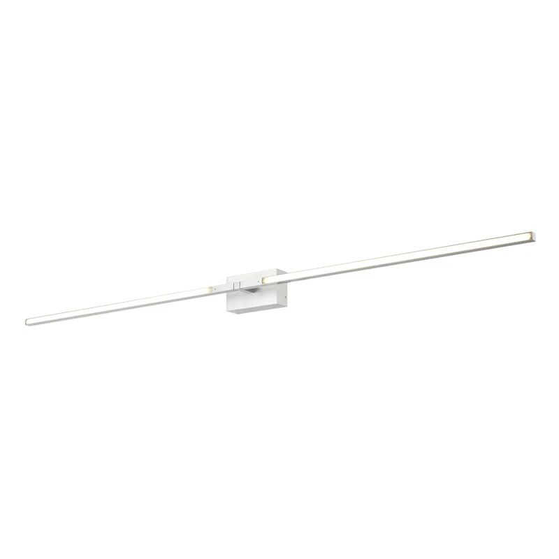 White Aluminum LED Wall Sconce with Opal Diffuser