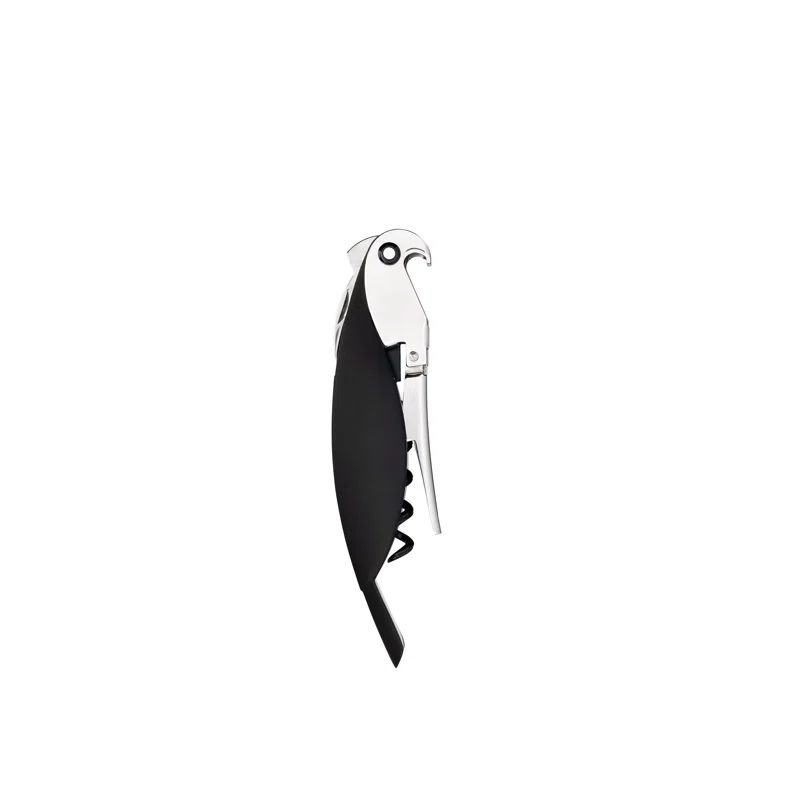 Black Cast Aluminum Parrot Sommelier Corkscrew