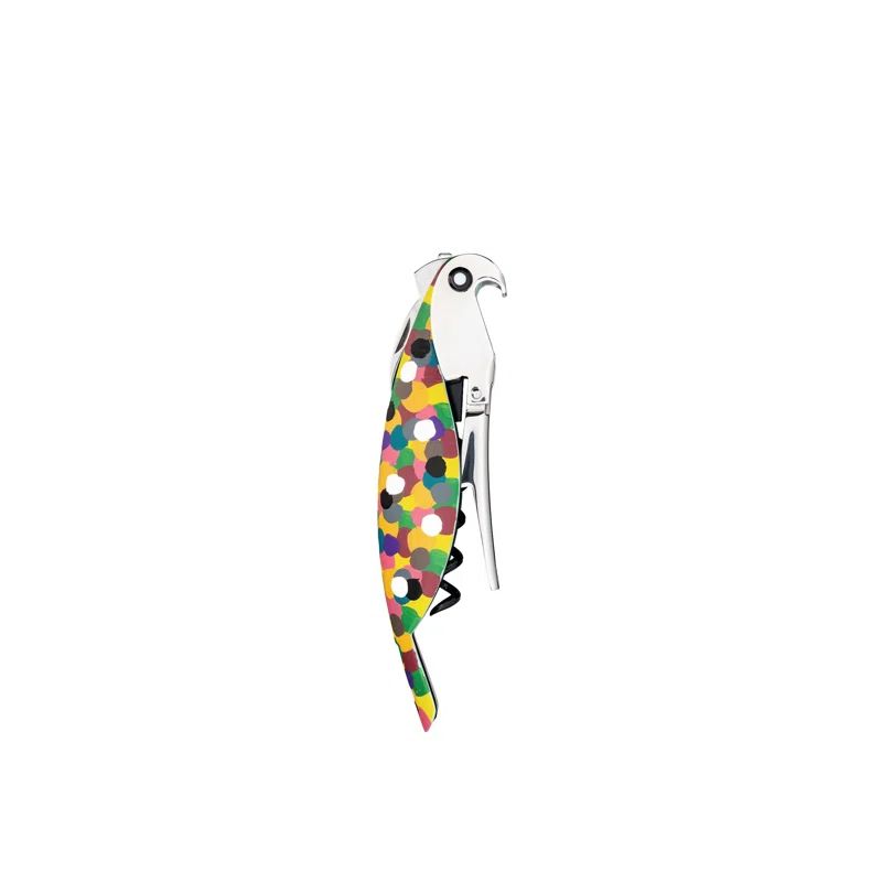 Multicolored Hand-Crafted Parrot Sommelier Corkscrew