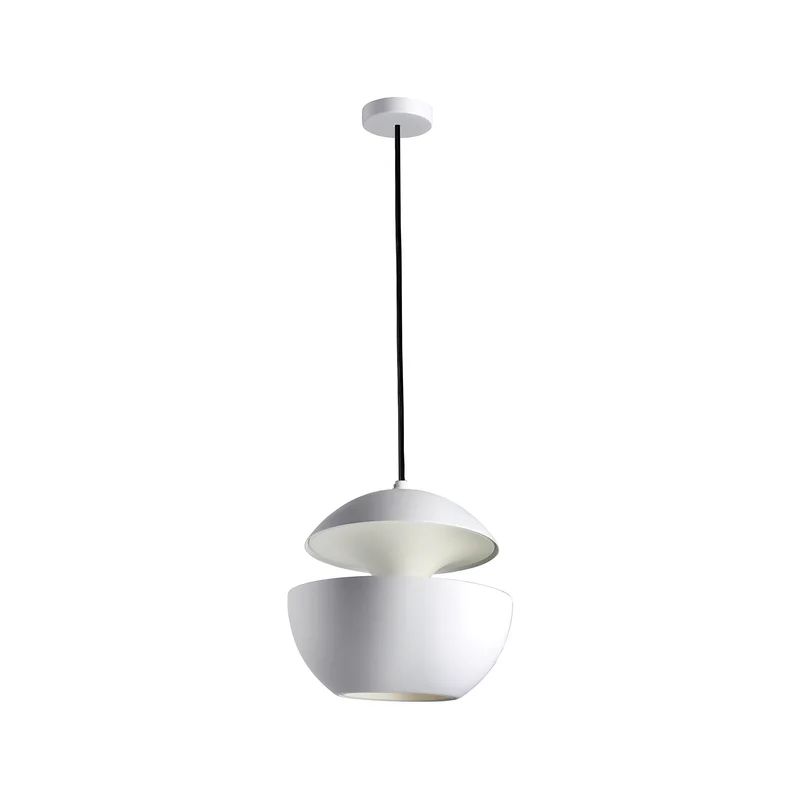 Here Comes The Sun 9.84" White Aluminum LED Pendant Light