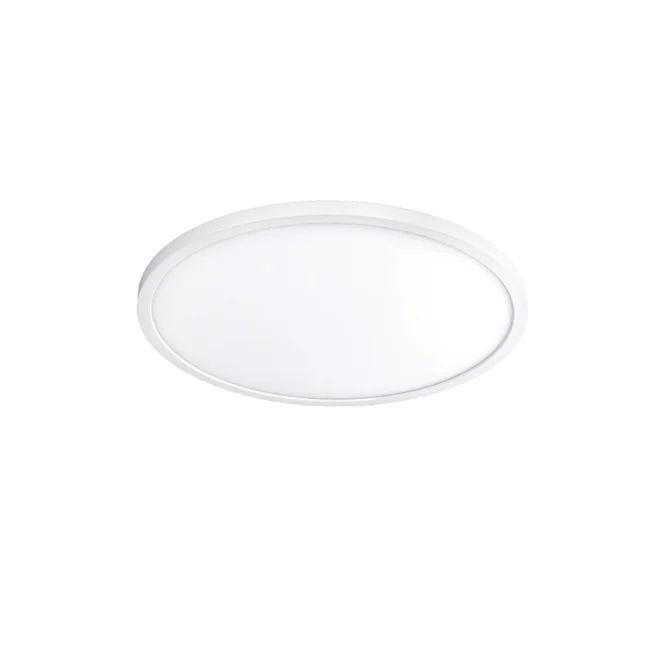 Sleek Edge-Lit 7" White LED Flush Mount Light, Energy Star Rated